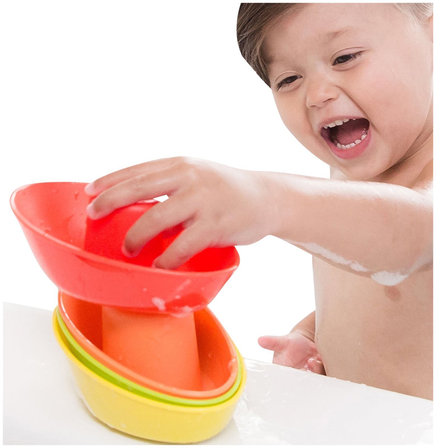 Nuby 5-Pack Stacking Bath Boats