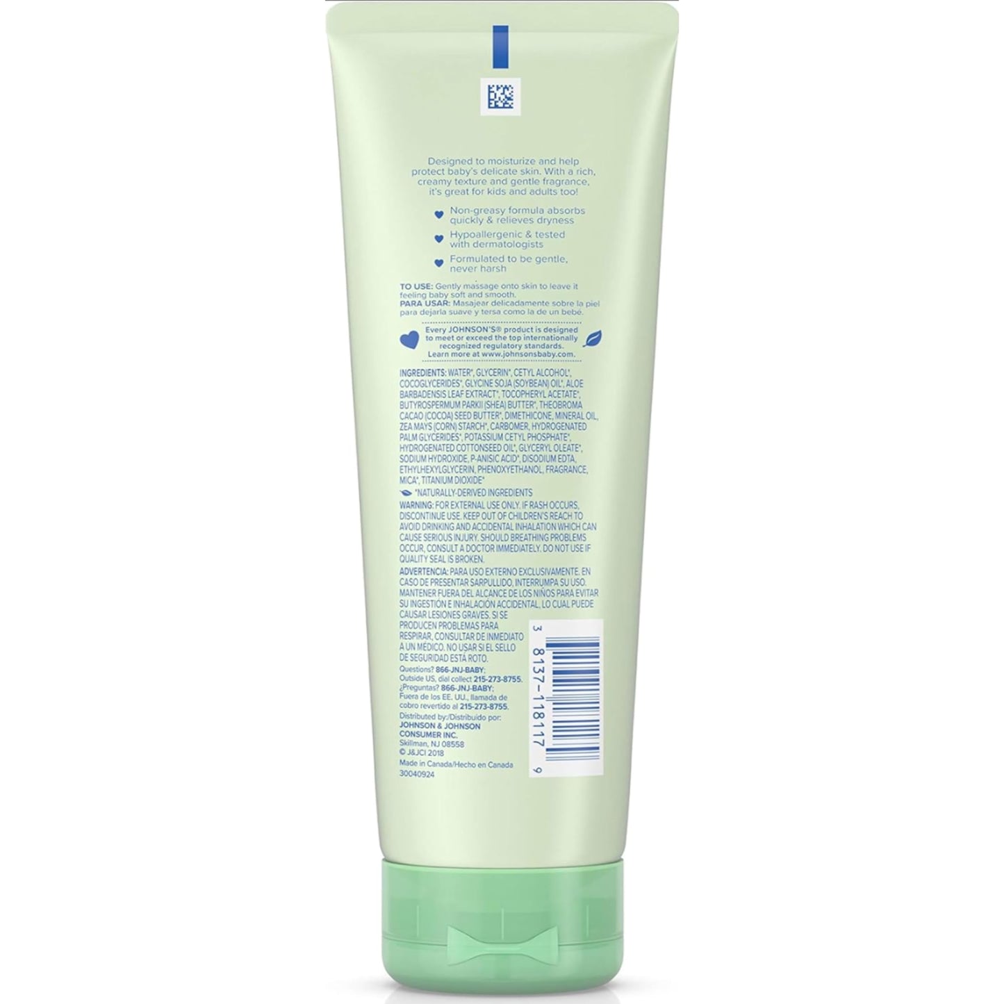Johnson & Johnson Johnson'S Baby Creamy Oil, Aloe & Vitamin E, 8 Ounce (Pack Of 6)