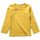 Kisbini Unisex Girls 100% Cotton Long Sleeve T-Shirt Top Tees Yellow 3T
