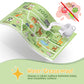 Nibaby Educational Disposable Placemats For Baby & Toddlers 40 Pack, Stick-On Baby Placemat For Restaurants 40Pcs, Disposable To