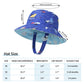 Lapi.Zapi Baby Sun Hat Print Pattern Reversible Kids Boy Girls Hat Upf 50+ Sun Protection Beach Bucket Hat Wide Brim (0-6 Months