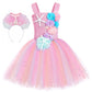 Skcaiht Mermaid Costume Dress For Girls Mermaid Light Up Dress For Girls Mermaid Birthday Party Gifts Decorations Halloween Cost