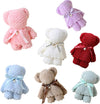 Wisik enterprise Bear Towel Set, Baby Shower Favors, Soft Cute Shaped Bear Towels for Wedding, Graduation, Valentine, Bear Shape