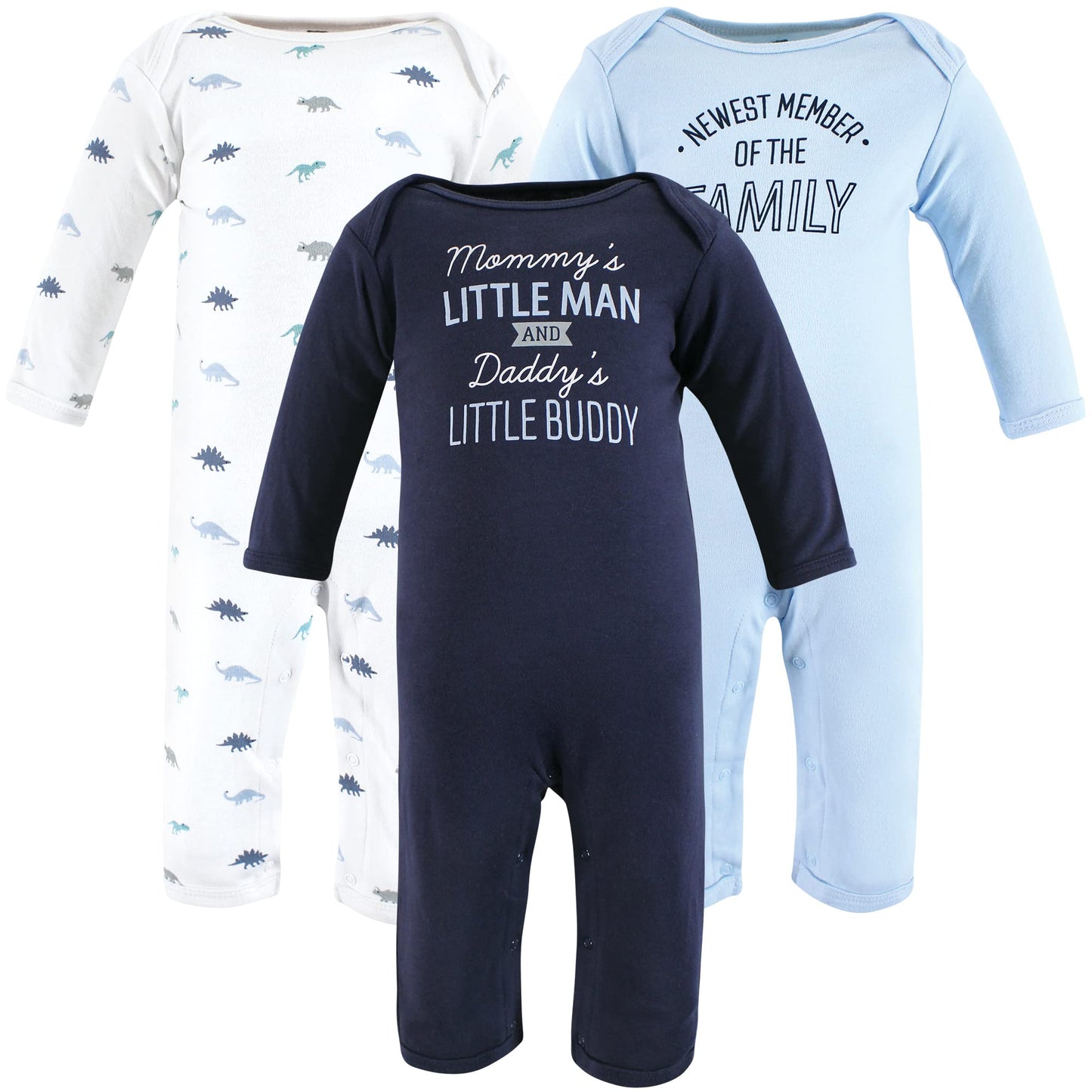 Hudson Baby Girls Unisex Cotton Coveralls, Newest Family Member, 9-12 Months, Newest Family Member, 9-12 Months Us
