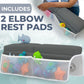 Toodly Baby Bath Kneeler And Elbow Rest Pad Set - Baby Bath Support For Knees And Elbows - Bath Kneeler Pad With Memory Foam And