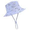 Durio Sun Hat Baby Toddler Infant Sun Hats Sun Protection Wide Brim Bucket Hat Cute Baby Boy Summer Beach Hat C Blue Dinosaur 3-