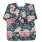 Sigzagor Baby Bib Sleeved Shirt With Pocket 1-3 years old Toddler Painting Drawing (Floral)