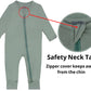 Guisby Baby Zippers Pajamas, Rayon Footless Romper With Mittens Green 12-18 Months