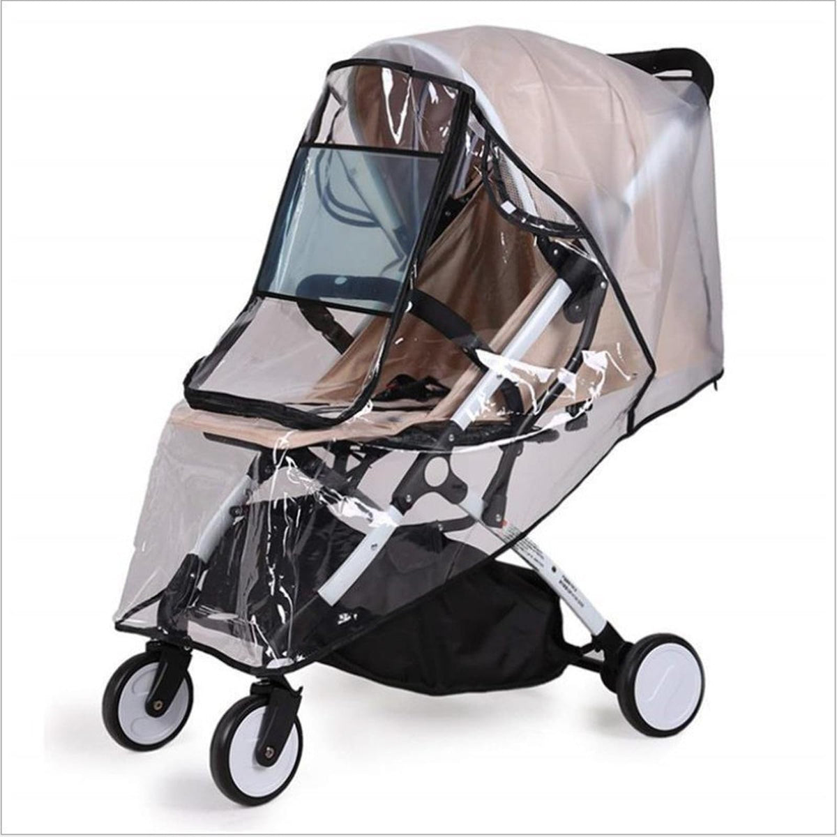 MASSMOT Baby Stroller Rain Cover, Stroller Accessories, Universal Waterproof Windproof Rainproof Stroller Cover for Winter, with