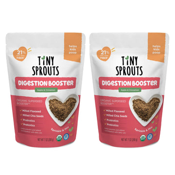 Organic Milled Chia & Flax Seed Digestion Blend With Vitamin D + Probiotics Prebiotic Fiber Superseeds For 6M+ Babies Toddlers &