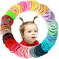 400Pcs Multicolor Hair Ties, No Crease Elastic Ponytail Holders, 2Cm Finger Hair Accessories For Girls