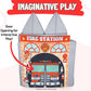 Couch Swag Play Panel for Childrens Foam Sofa Kids Couch (Firehouse)
