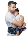 Butt Baby Carrier Airplanes With Hip Seat, InBuilt Mini Diaper Bag & Convertible To Sling Carry Bag With Ergonomic Carrier With