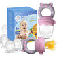 Baby Fruit Food Feeder Pacifier - Fresh Teething Pacifiers, Infant Fruit Teething Teether Toy For 3-24 Months, 6 Pcs Silicone Po