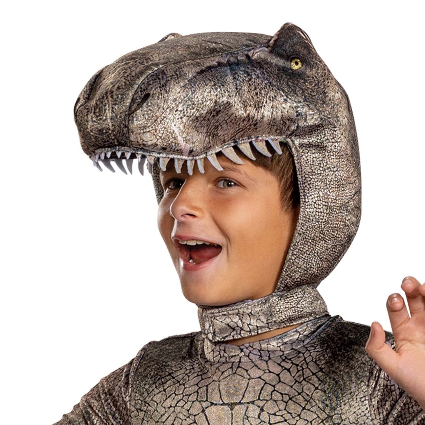 Disguise Jurassic World T-Rex Costume For Kids, Official Adaptive Costume Jumpsuit, Child Size Medium (7-8)