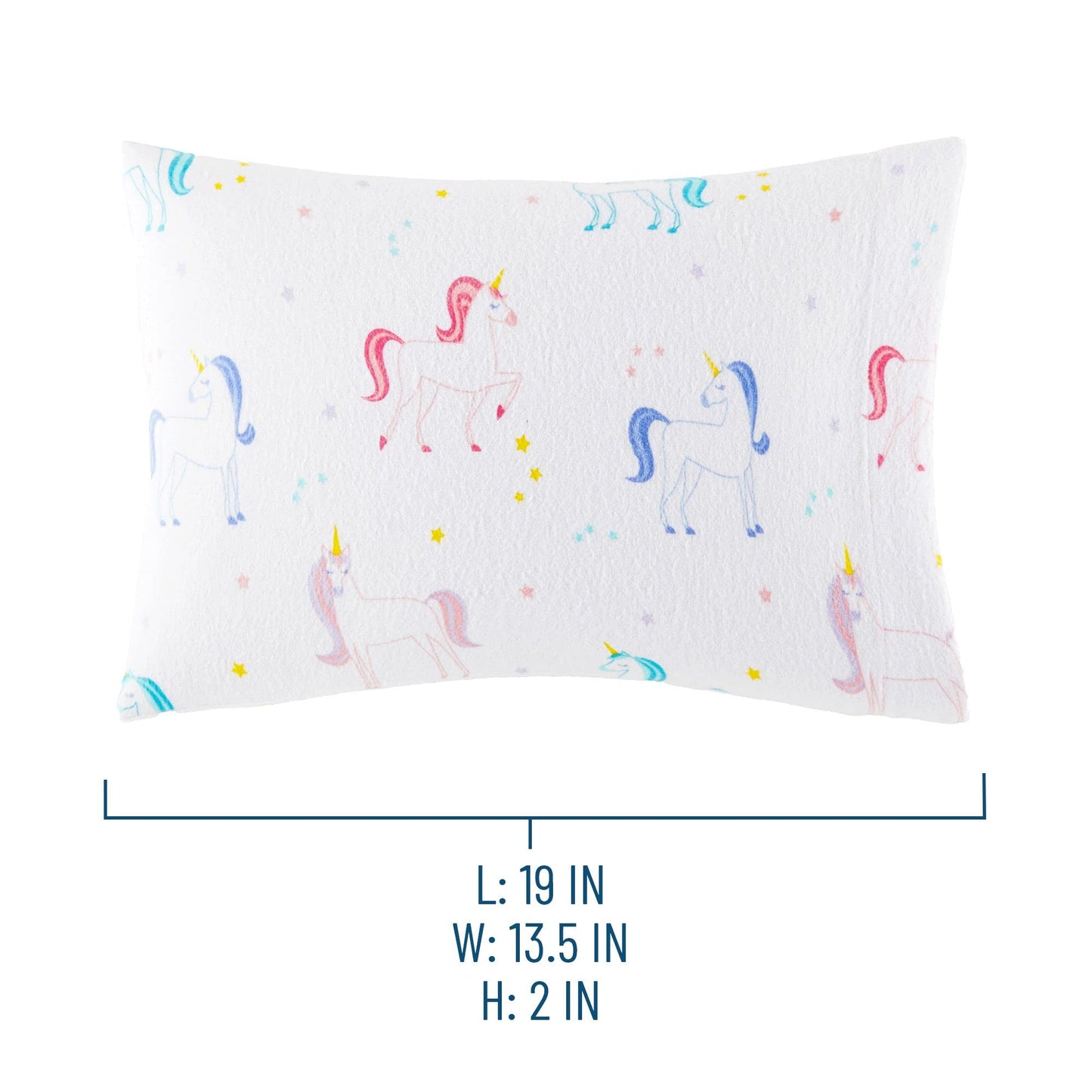 Wildkin Kids 100% Cotton Flannel Toddler Pillow Case For Boys & Girls, Measures 19 X 13.5 Inches Pillowcase For Kids, Soft & Bre