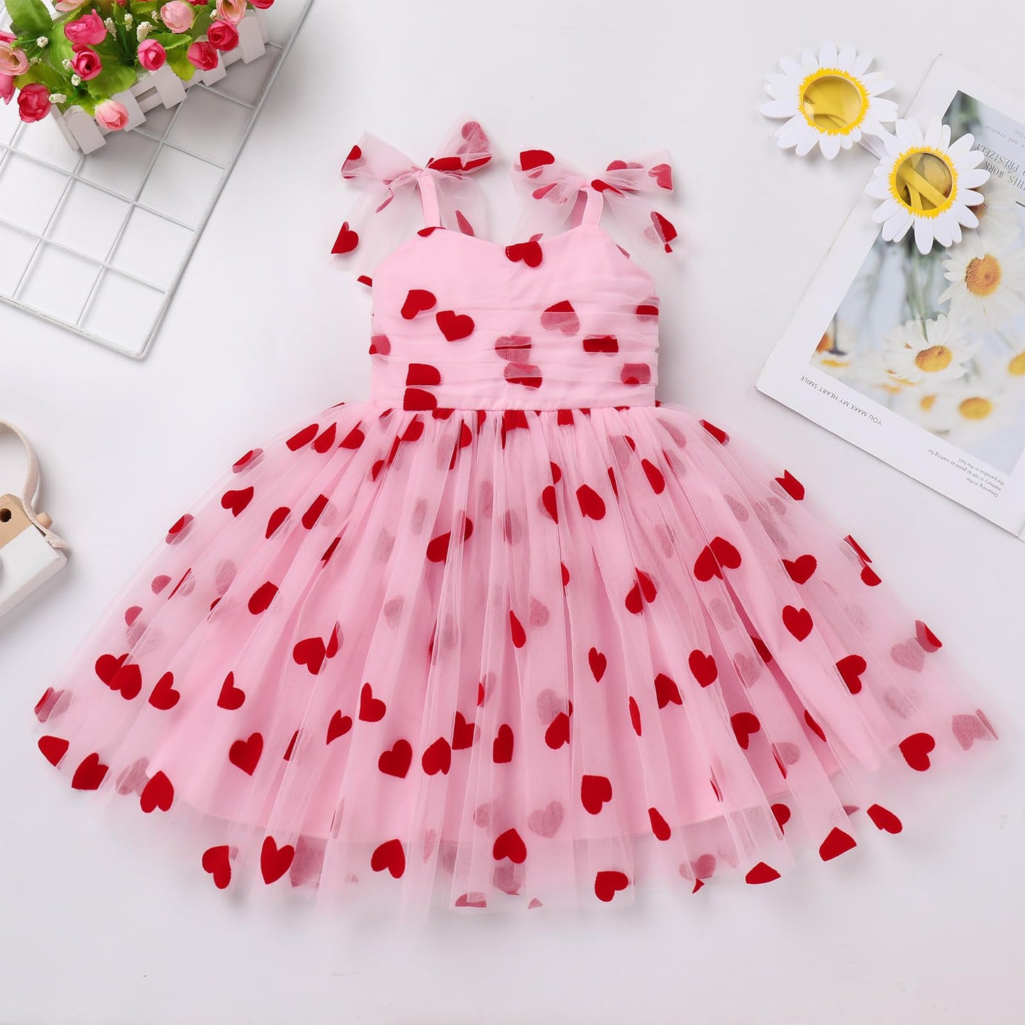 Baby Valentines Day Outfit Girl: My First Valentine'S Girl Infant Birthday Princess Dresses For Kids Cupid Photoshoot Toddler St