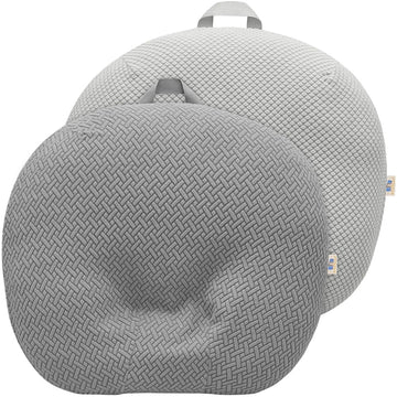 Strechy Newborn Lounger Cover, Removable And Ultra Soft Sung Fitted Baby Lounger Slipcover By Bluesnail (2 Pack, Gray+Light Gray