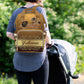 M Yescustom Personalized Name Diaper Bag Backpack, Brown Crown Diaper Baby Bags For Mom & Dad, Portable Travel Back Pack Baby Sh