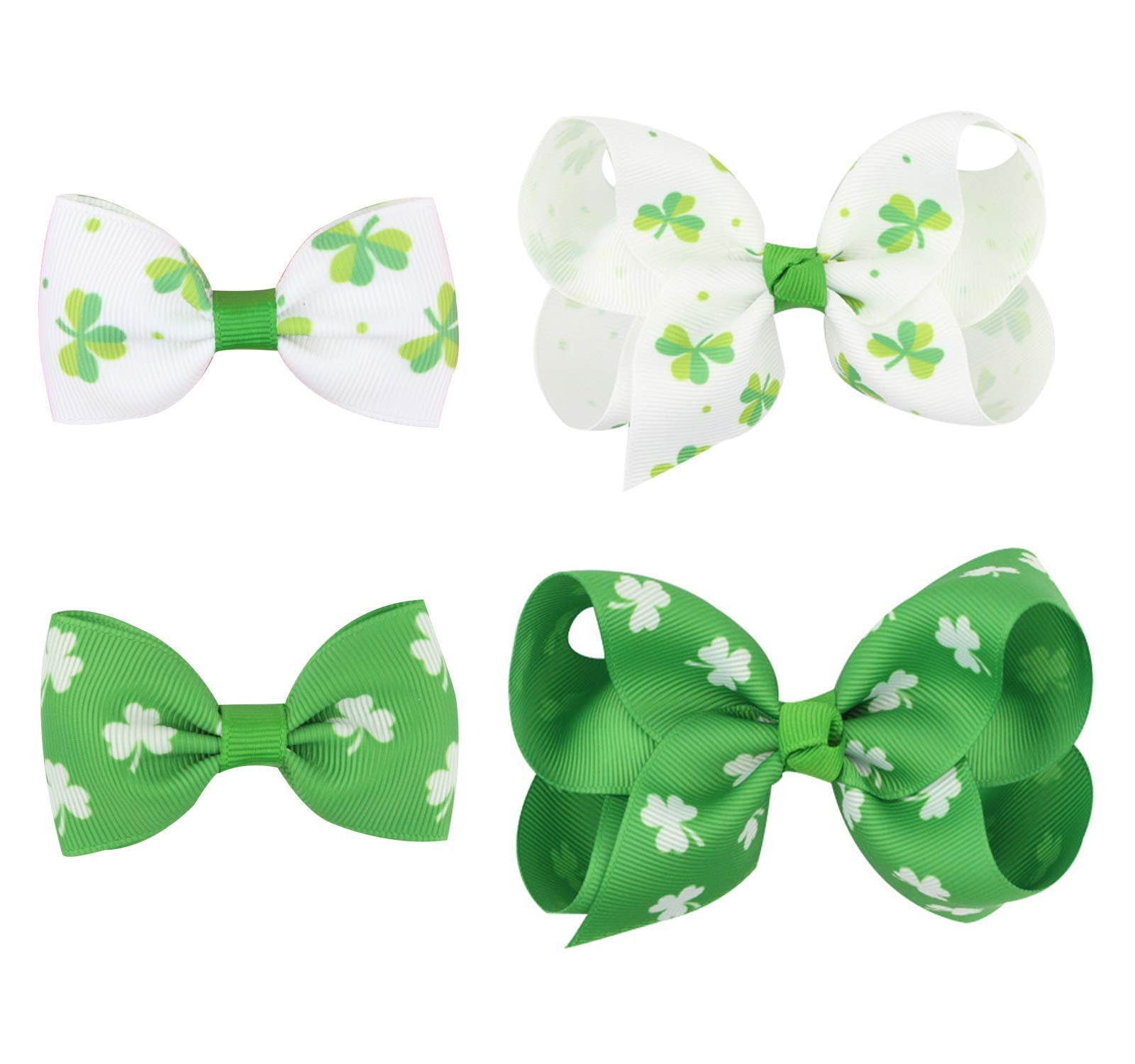 St. Patrick'S Day Hair Clip Hair Accessories For Baby Girls Tsfj09 (4Pcs)