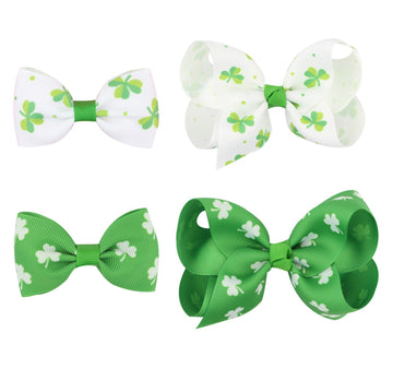St. Patrick'S Day Hair Clip Hair Accessories For Baby Girls Tsfj09 (4Pcs)