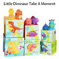 KMTJT Toddlers and Babies Dinosaur Sorting and Stacking Toys Blocks for 1-3 Kids Preschool Learning, Numbers Nesting Boxes Monte