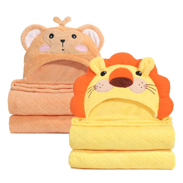 Wodhoy Hooded Baby Towels Boy For 0-6 Years, 50'X 32' Extra Large Toddler Bath Towels With Hood For Boys & Girls, 2-Pack Absor