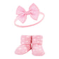 Hudson Baby Baby Girls' Headband And Socks Giftset, Tie-Dye, One Size