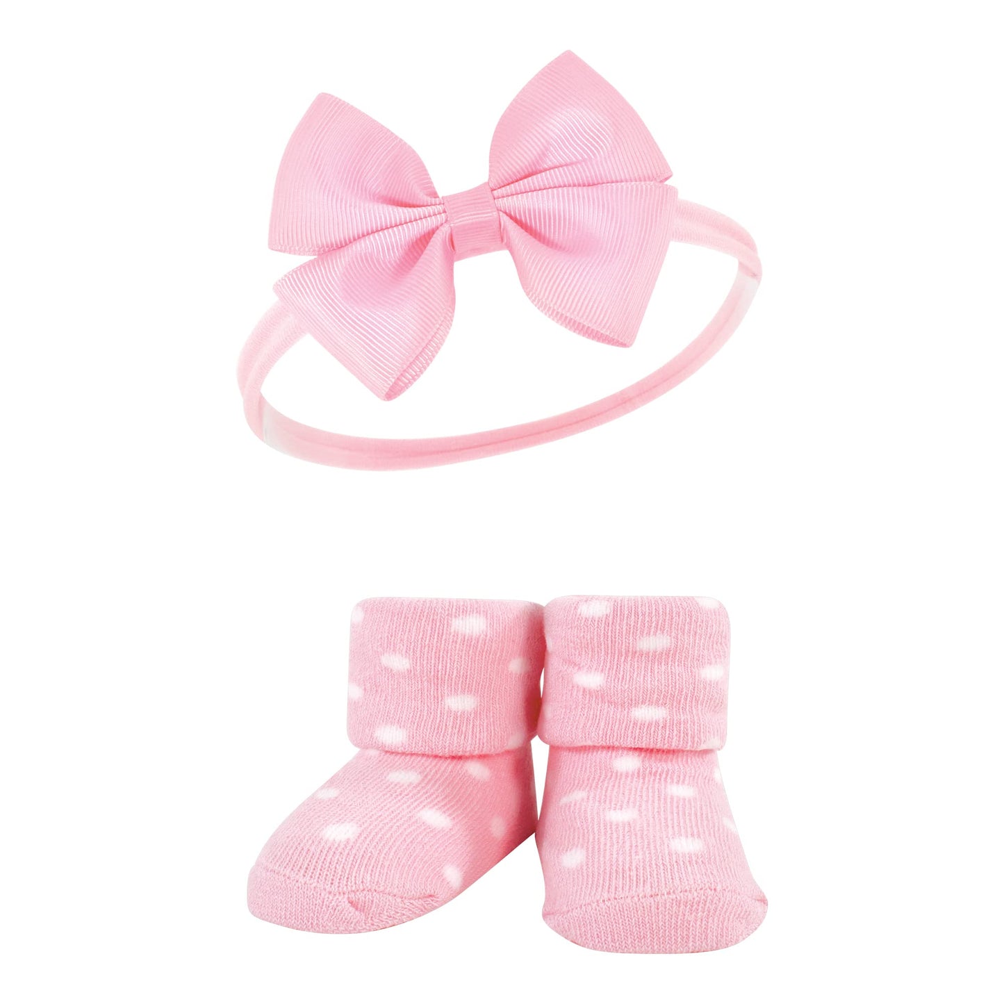 Hudson Baby Baby Girls' Headband And Socks Giftset, Tie-Dye, One Size