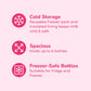 Spectra - Cooler Bag Storage Kit For Breast Milk - Pink (Ice Pack And 2 Wide Neck Bottles)