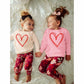 Mommy And Me Valentine'S Day Sweatshirt Love Heart Graphic Family Matching Pullover Casual Long Sleeve Shirt Tops (Kid-Pink, 4-5