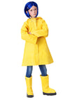 Coraline Costume for Kids, Girls Coraline Storybook Yellow Rain Jacket X-Large