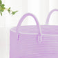 Bosroty Large Cotton Rope Laundry Hamper 65L, Baby Nursery Hamper Bin With Handles, Woven Storage Basket For Living Room Bedroom