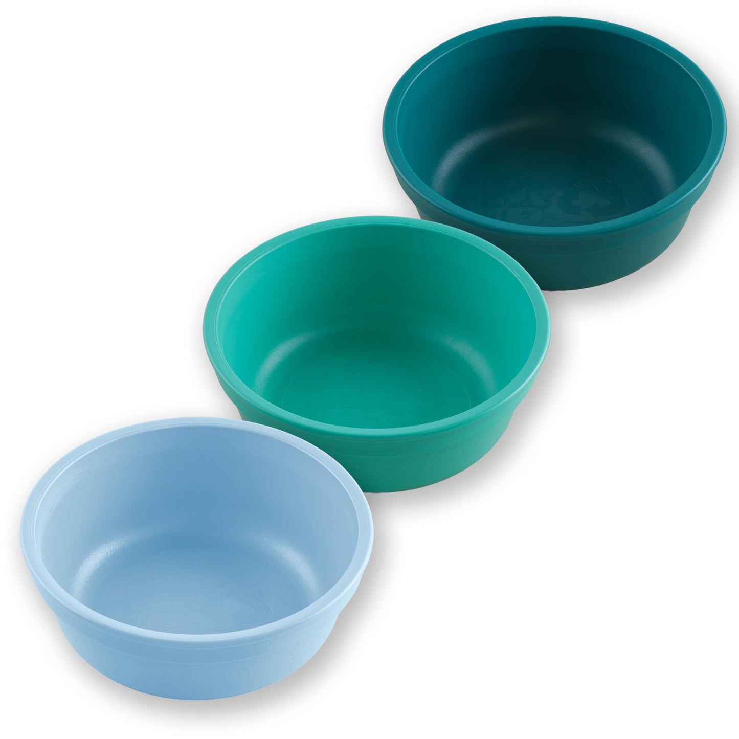 Re-Play 12 oz. Toddler Bowls Set of 3 - Kids Deep-Walled, Durable & Reusable Snack and Meal Bowls, Dishwasher & Microwave Safe, 