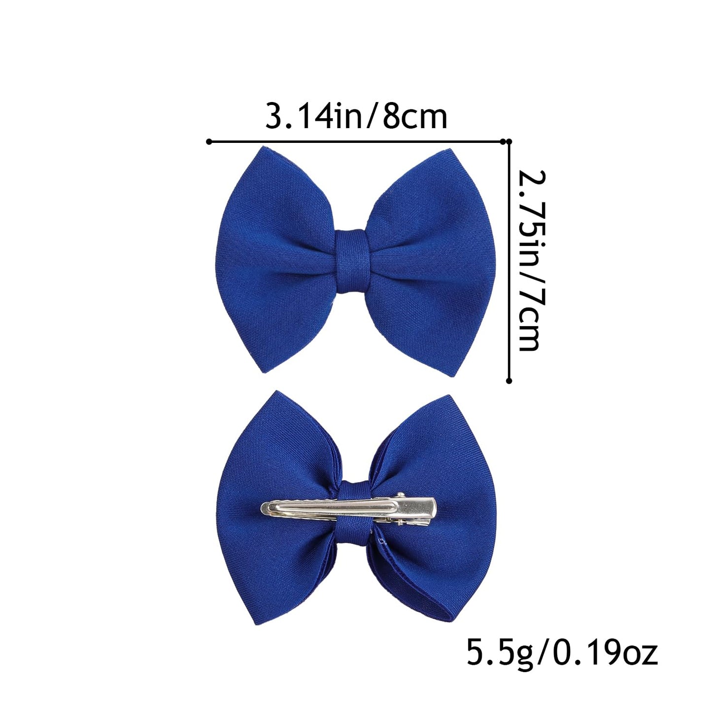 Puff Fabric Hair Bows With Alligator Clips, 40 Pieces (20 Pairs) For Baby Girlstoddlers Kids Children Adults