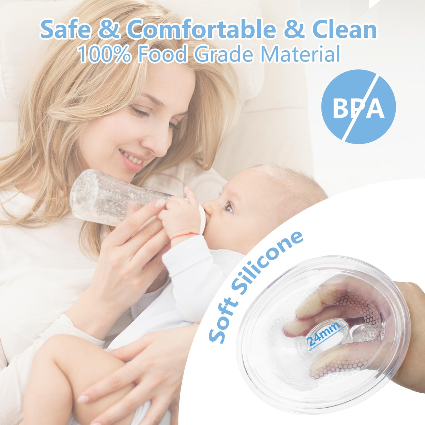Hands Free Breast Pump, Wearable Breast Pump Portable Breast Pump Electric Breast Pump Hands Free,3 Modes-9 Levels Painless Low