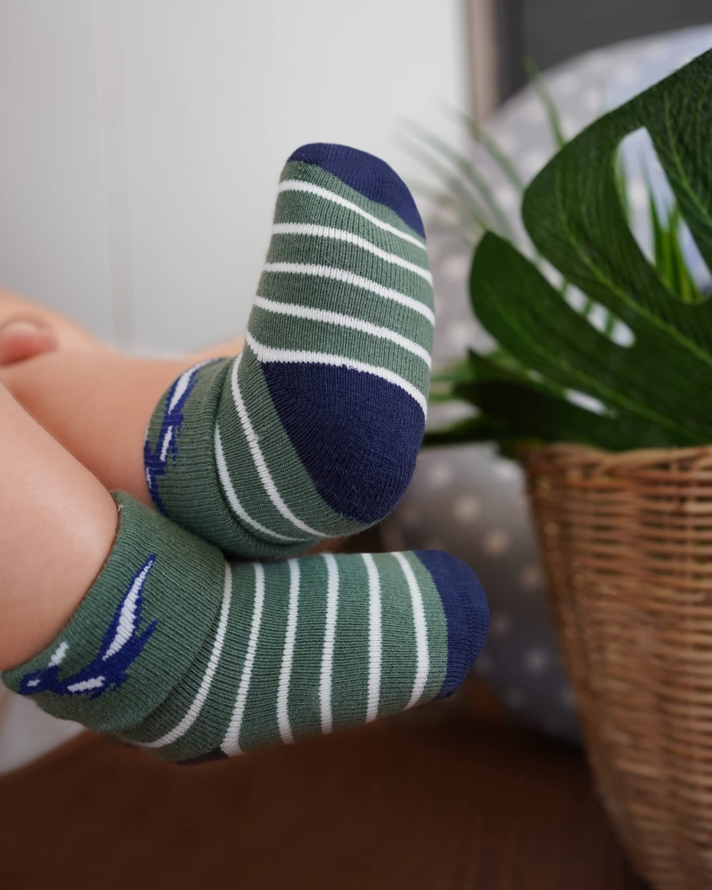 Rative Newborn Socks Thick Terry Turn Cuff Socks For Unisex Baby Boys (0-6 Months, 12-Pairs/B24)