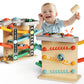 Paisure Toddler Toys for 1 Year Old Boy Girl 2 in 1 Pound Ball Toy & Car Ramp Race Track Learning Early Developmental & Educatio