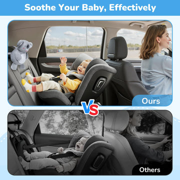 IPOZITO Baby Car Camera with 1080P HD Night Vision Koala Rear Facing Car Seat Camera to Easily Observe Your Babys Move for Kids