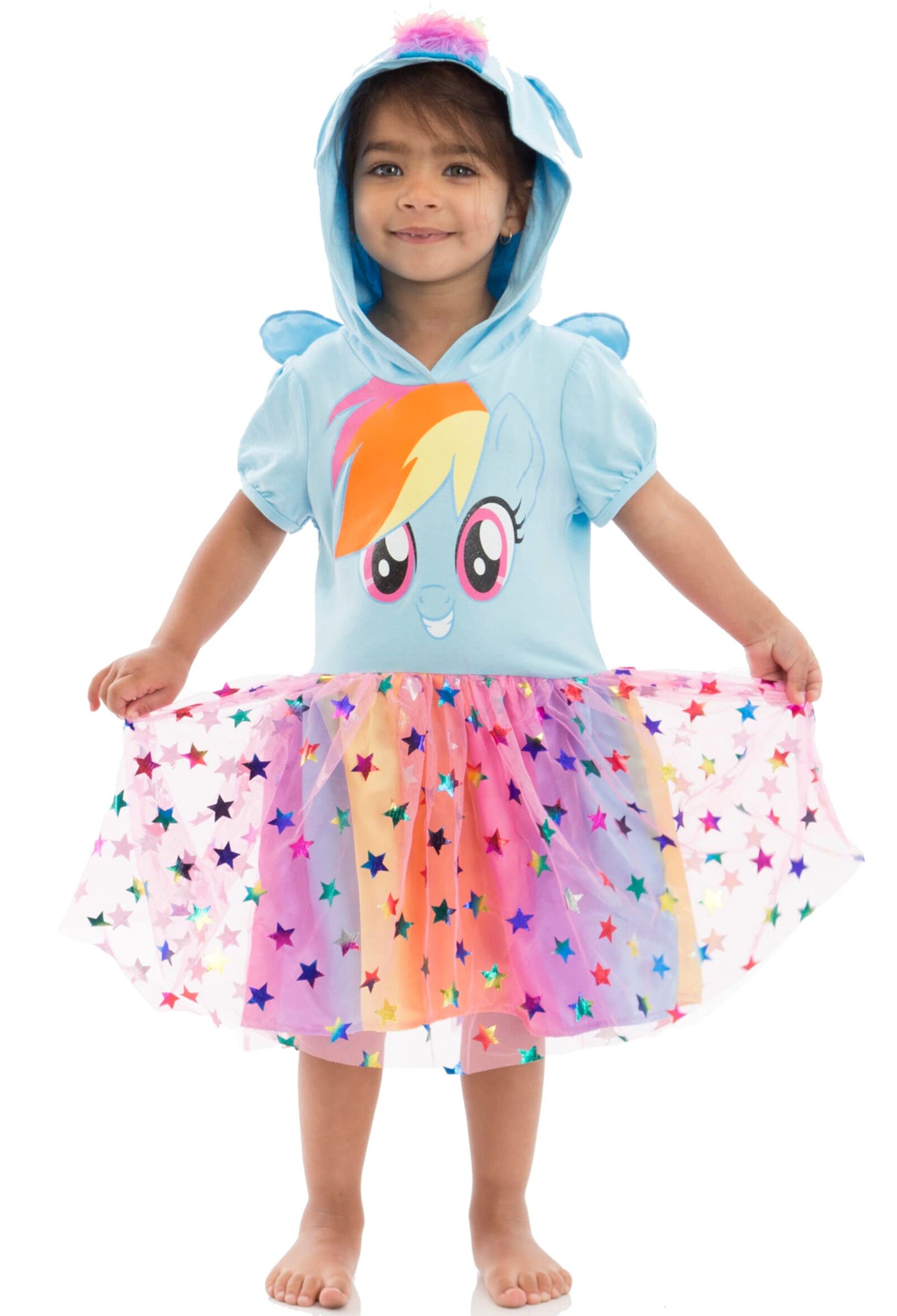 My Little Pony Rainbow Dash Toddler Girls Cosplay Tulle Dress 4T