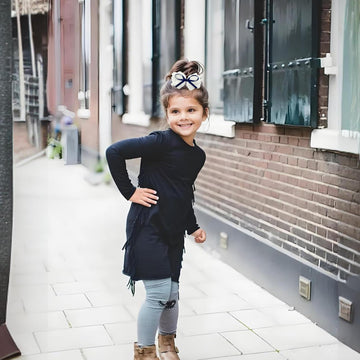 Lmymhmlm 2Pcs Navy Blue Hair Bows For Girls, White Lace Hair Bow With Navy Blue Hair Ribbon, Alligator Bow Hair Clips, Hair Barr