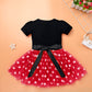 Imekis Mouse 1St Birthday Outfit Baby Girls Dress Polka Dots Mini Tutu Skirt Headband One Year Old Cake Smash Photo Shoot Toddle