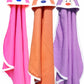 BRANDONN Newborn Original 3PCS.. Big Size (36 X 27) Cute Baby Blankets for Babies (Orange, Purple, Hotpink; Pack of 3)