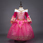 Dreamhigh Sleeping Beauty Princess Girls Costume Dress With Cosplay Accessorries Size 5-6 Years Rose