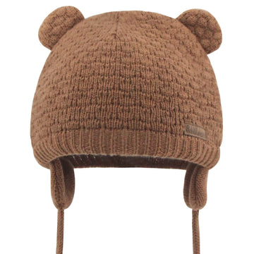 Duoyeree Kids Baby Hat Soft Warm Cable Knit Beanie Toddler Girl Fall Winter Hats(Nut-Brown,0-6 Months)