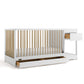 Graco Teddi 5-in-1 Convertible Crib & Changer with Drawer (White/Driftwood) - GREENGUARD Gold Certified Baby Crib Crafted from W