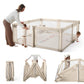 Foldable Baby Playpen,Portable Indoor & Outdoor Playpen for Babies and Toddlers,59   x59   Extra Large Play Pen with Gate,Collap