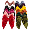 Large Velvet Fable Bow Hair Clips Barrettes For Baby Girl Velvet Hair Bows Alligator Clip For Little Girls Toddler Kids Teens Wo