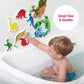 Edushape Magic Creations Foam Sticker Imaginative Bath Tub Activity Play Set, Dinosaurs