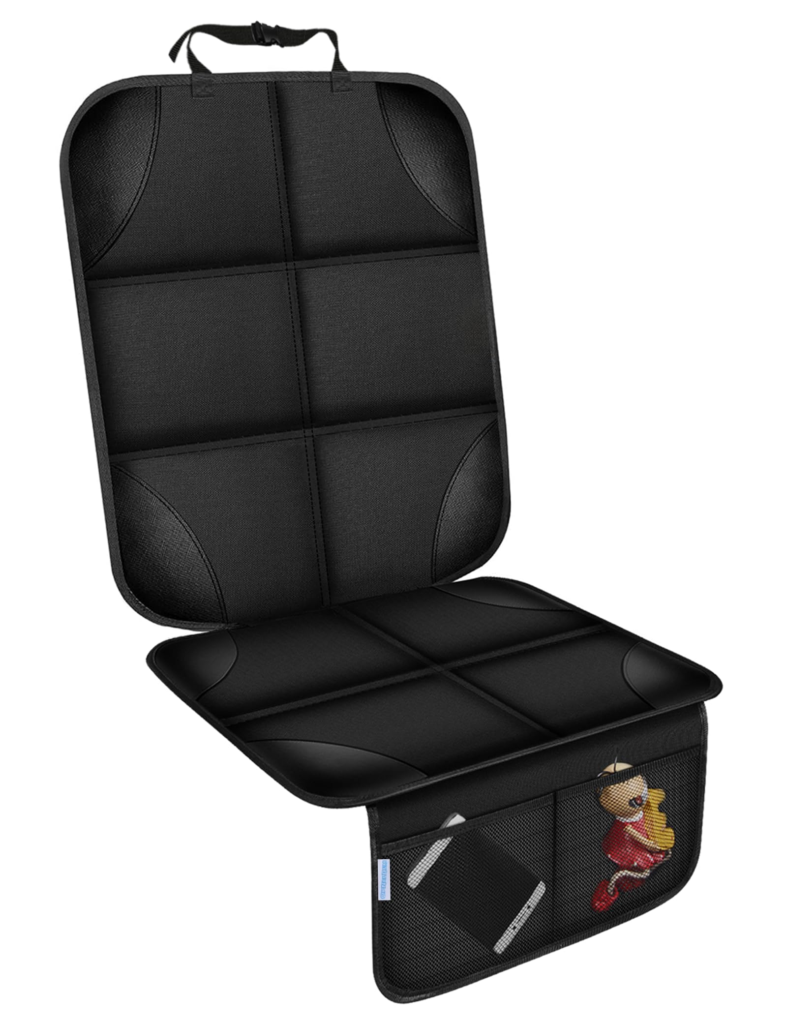 Opneldum Car Seat Protector, Thick Padding Seat Protector Under Baby Car Seat, 600D Waterproof Non-Slip Fabric Seat Cover For Ch